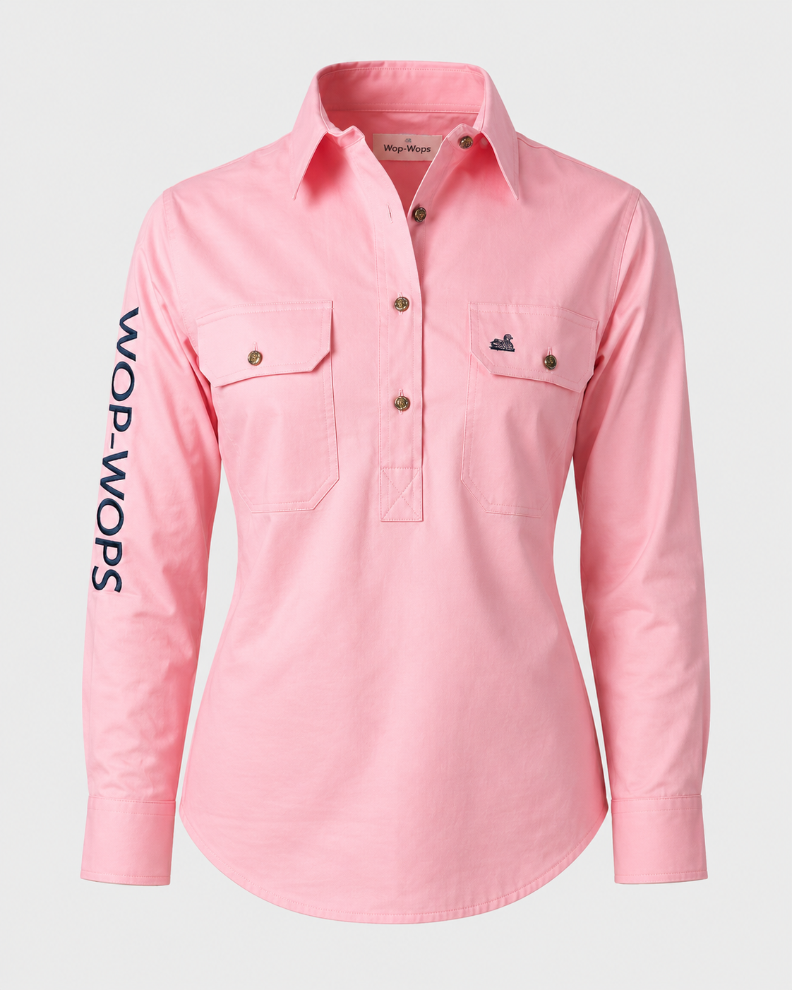 Women's Kōwhai Work Shirt (Pink)