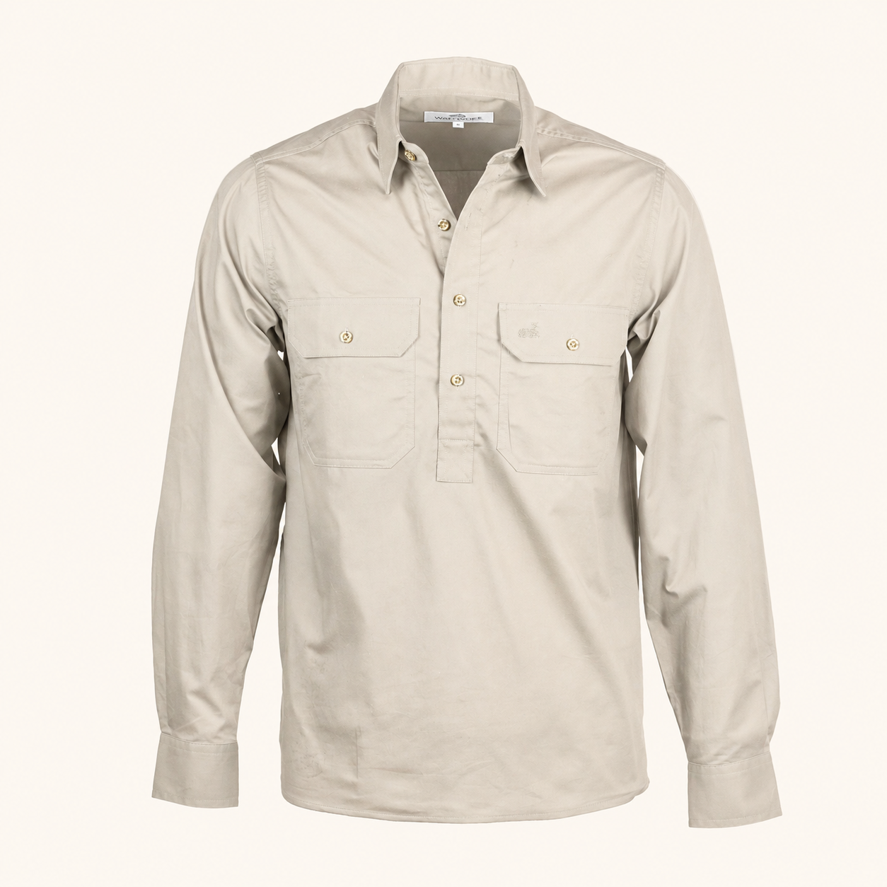 Men's Waikari Work Shirt (Stone)