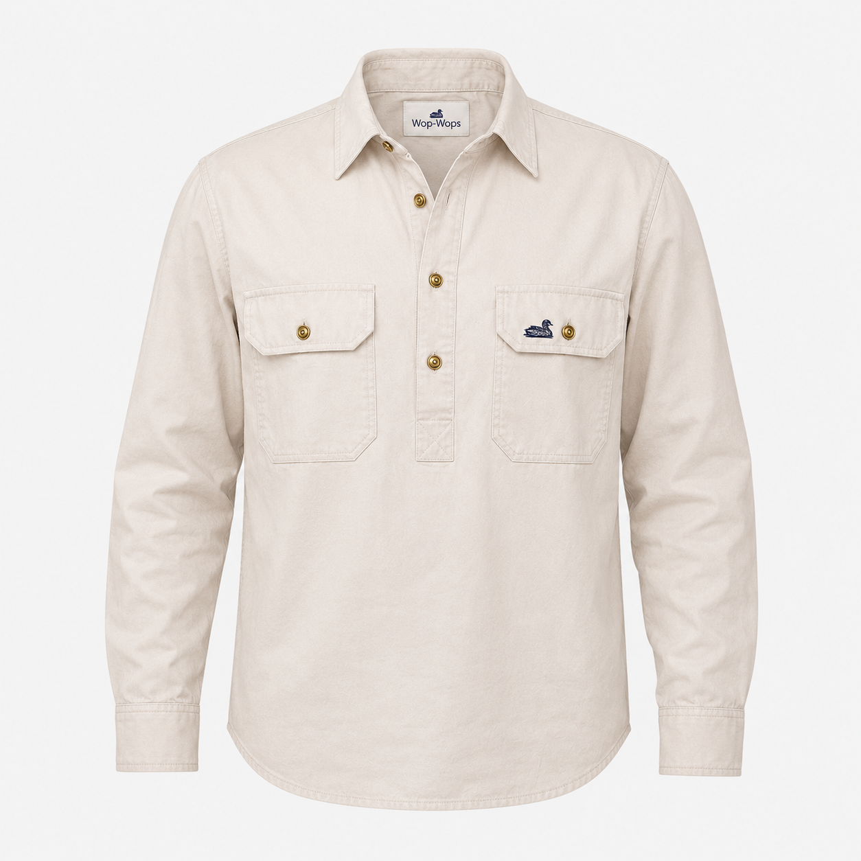 Men's Waikari Work Shirt (Stone)